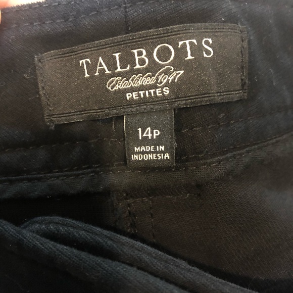 Talbots Signature Fit Black Trousers 14 Petite - Picture 3 of 4